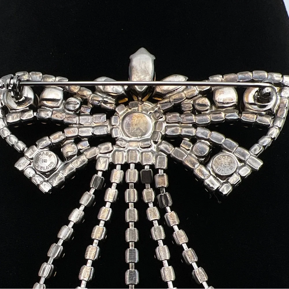 🔶NICKY BUTLER FASHION COLLECTIBLE Crystal Butterfly Bow Brooch ONE OF A KIND NB - Picture 11 of 13